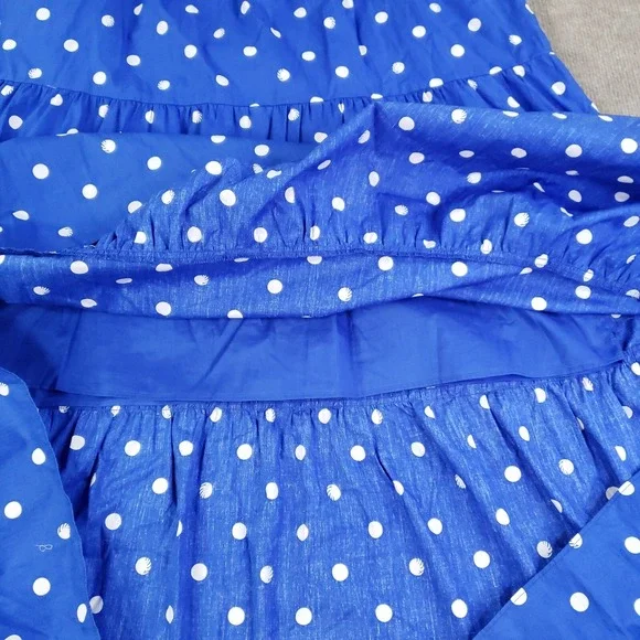 NWT Lilly Pulitzer Lyssa Dress Size 12 Blue Grotto Hunter Spot Cutout Tiered - Picture 11 of 15